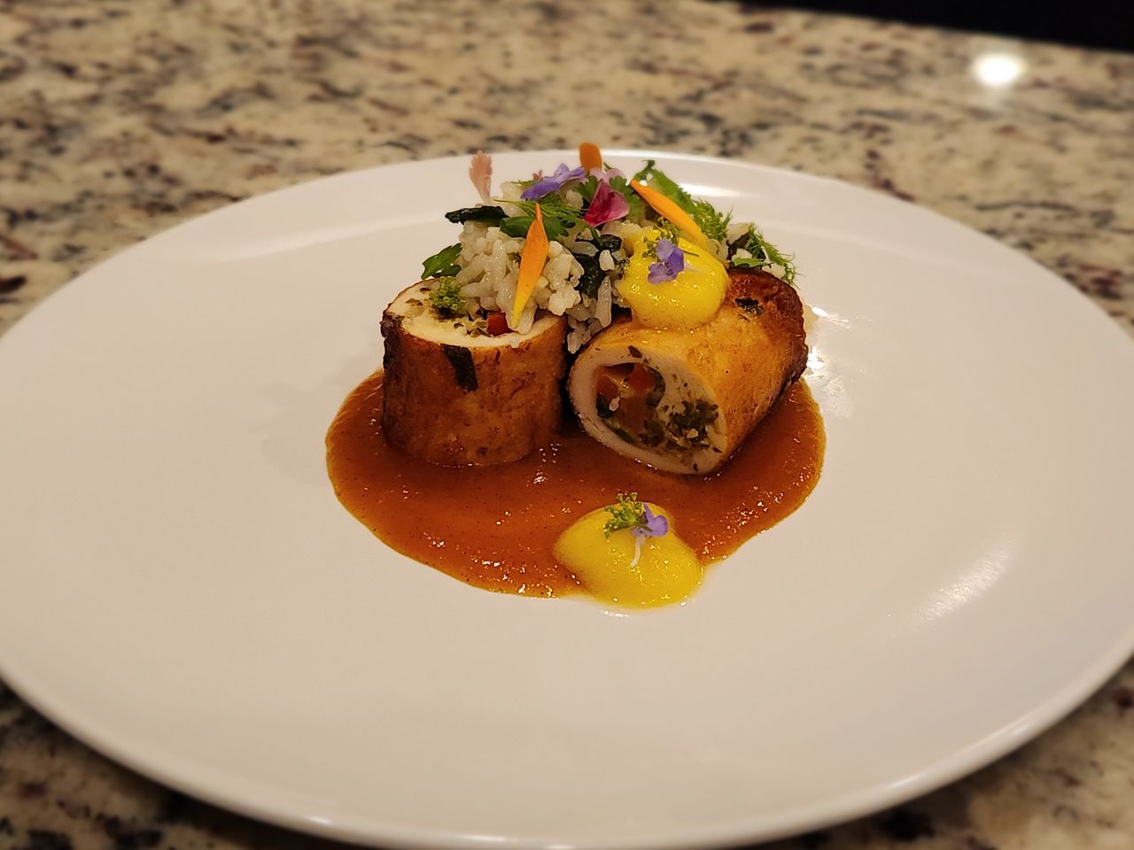 Chicken Rouland with Carolina Gold Rice Photo